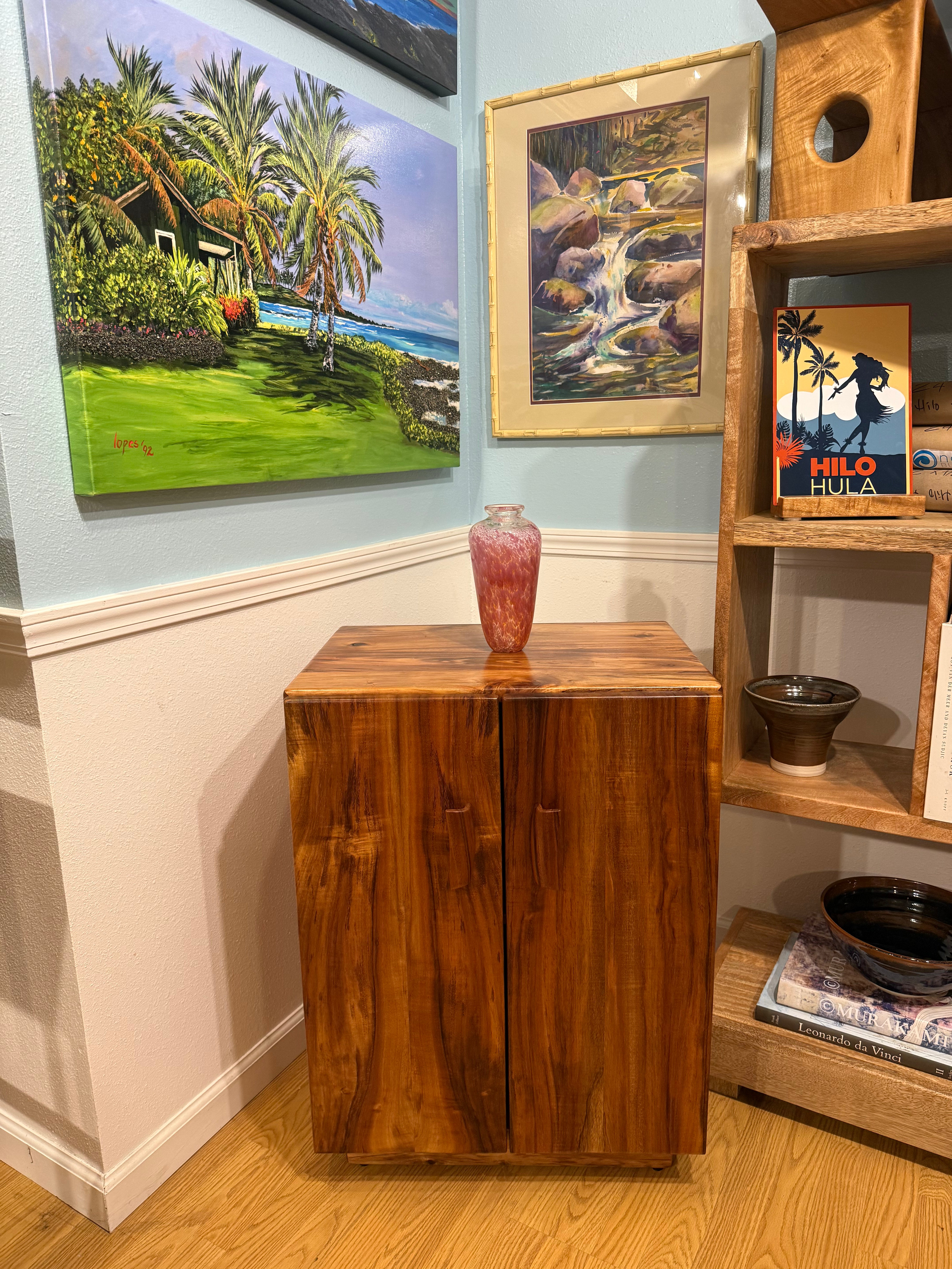 Small Hutch - Custom Hardwood Cabinets