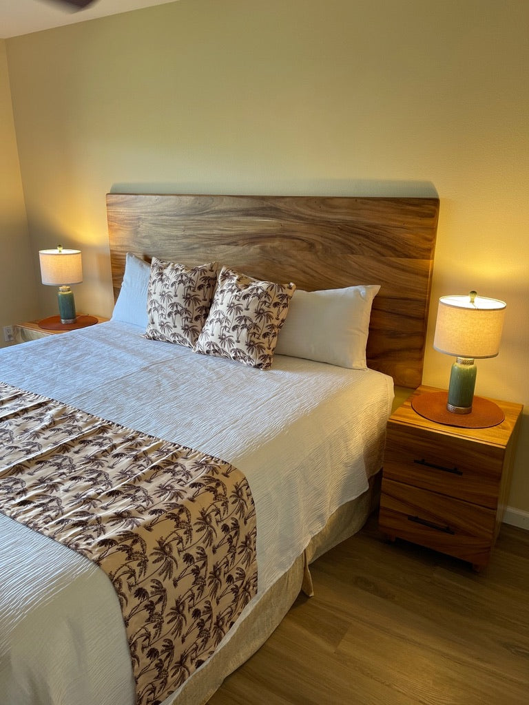 Custom Hardwood Bedframe + Headboard