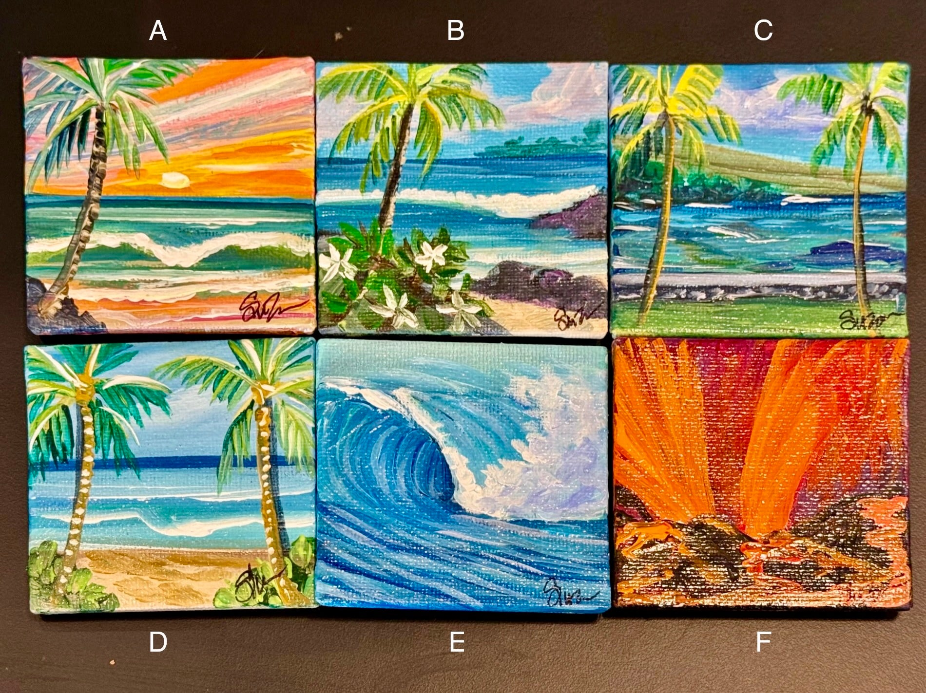 Mini Paintings (w/ Magnet) by Suzanne MacAdam