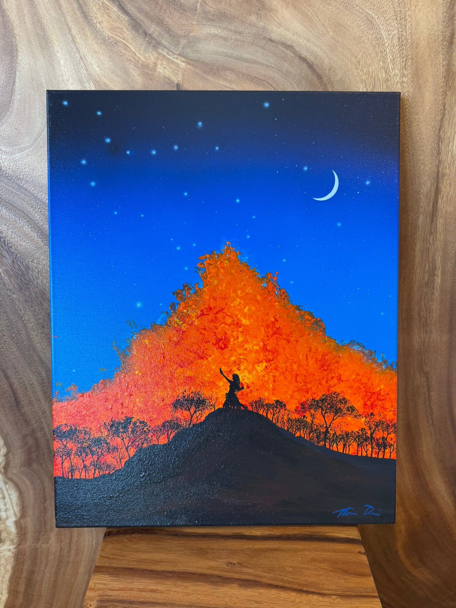 Lava 35 - Hula - Thomas Deir original acrylic 16x20