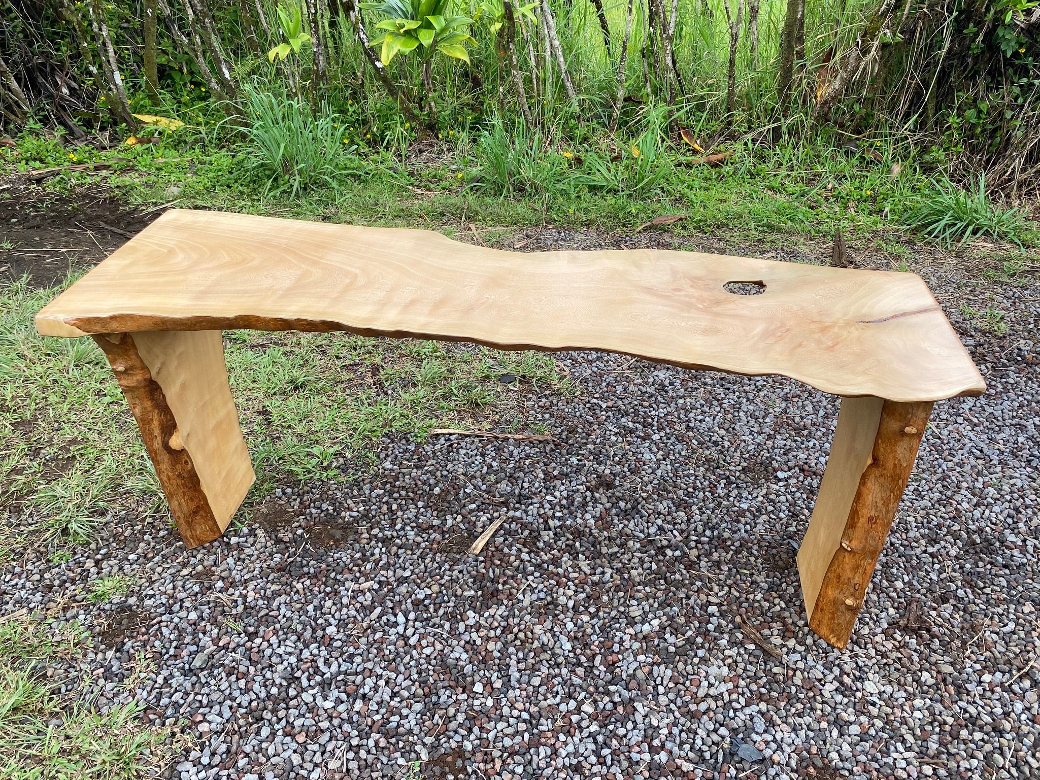 Custom Hardwood Sofa Table + Buffet