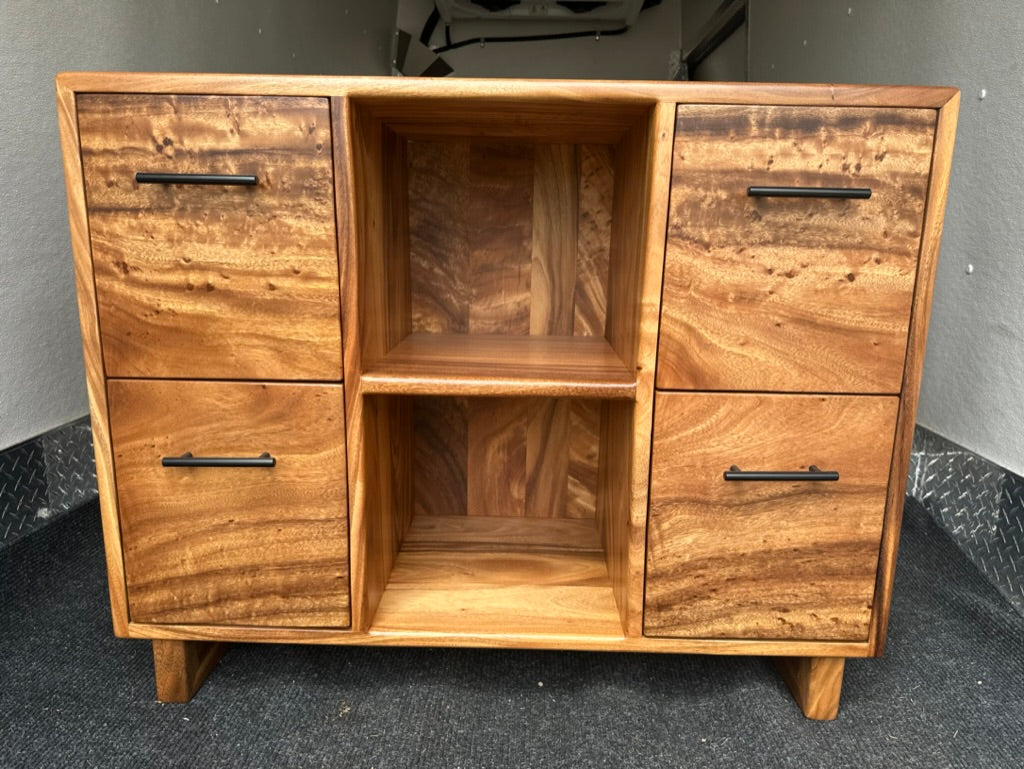 Sideboard/Bar - Custom Hardwood Cabinets