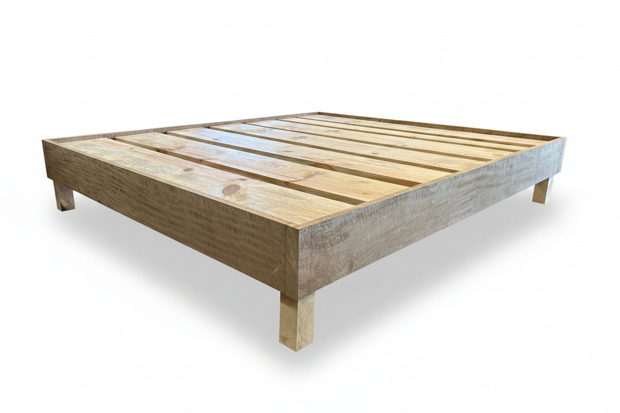 Wooden bed frame mango bed frame custom made hawaii bed frame