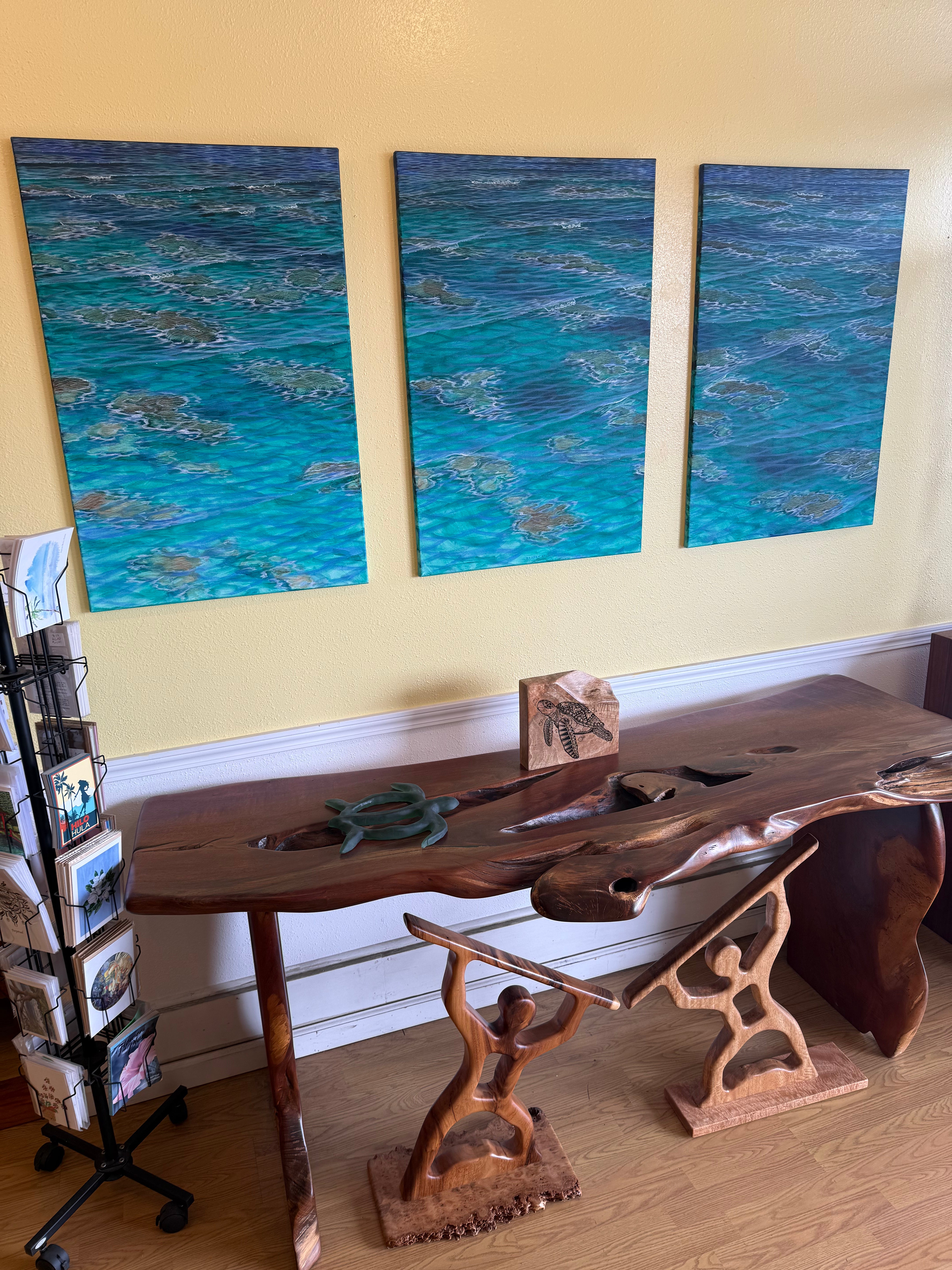 Low Tide Reef - Bill Braden - Braden Studio Original triptych