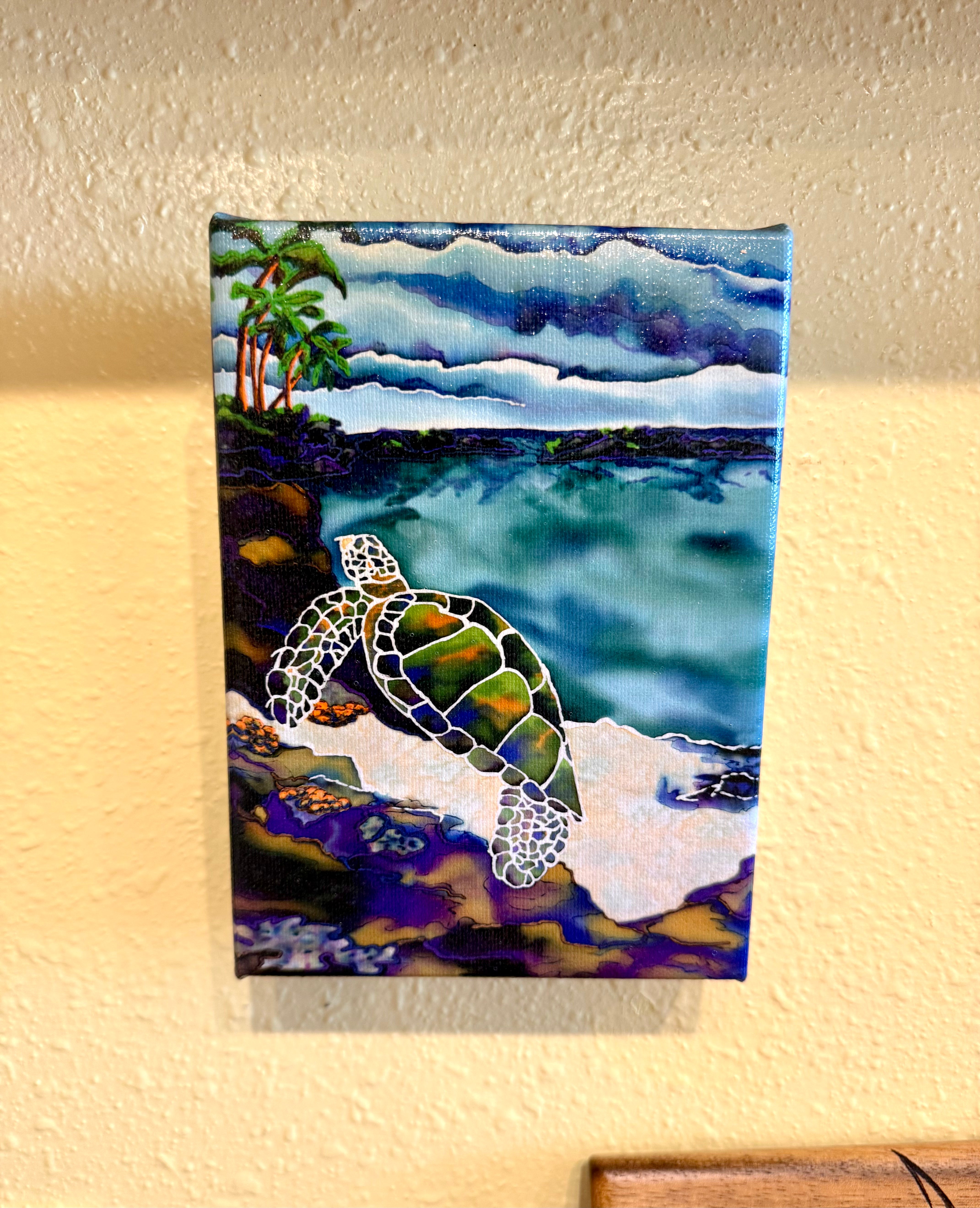 Honu Sighting - Patti Pease Johnson Mini Giclee