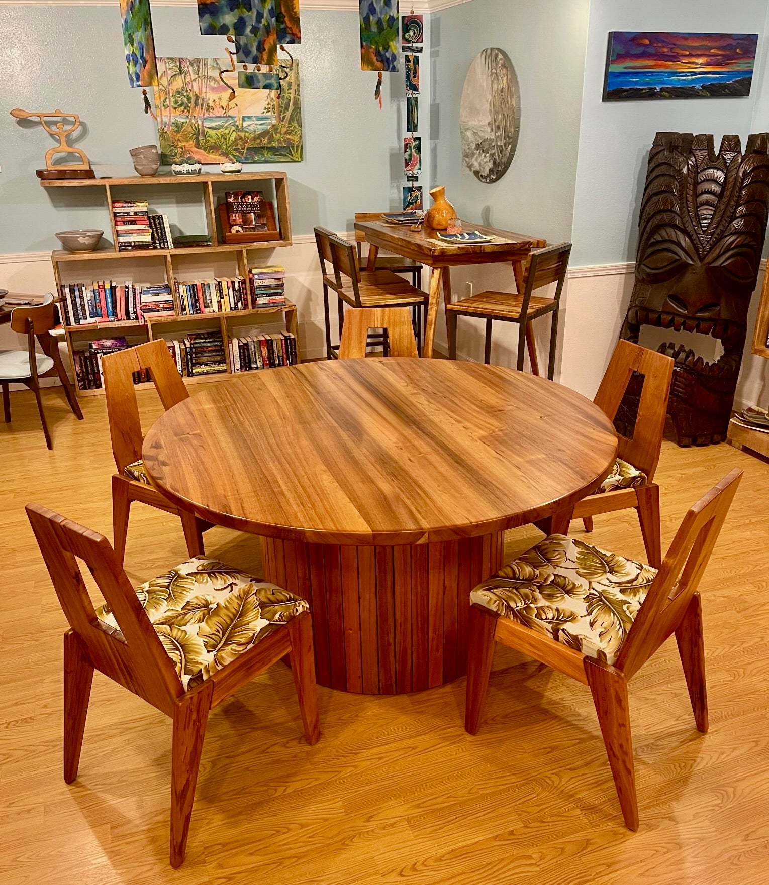 Hawaiian Koa Pedestal table (set)