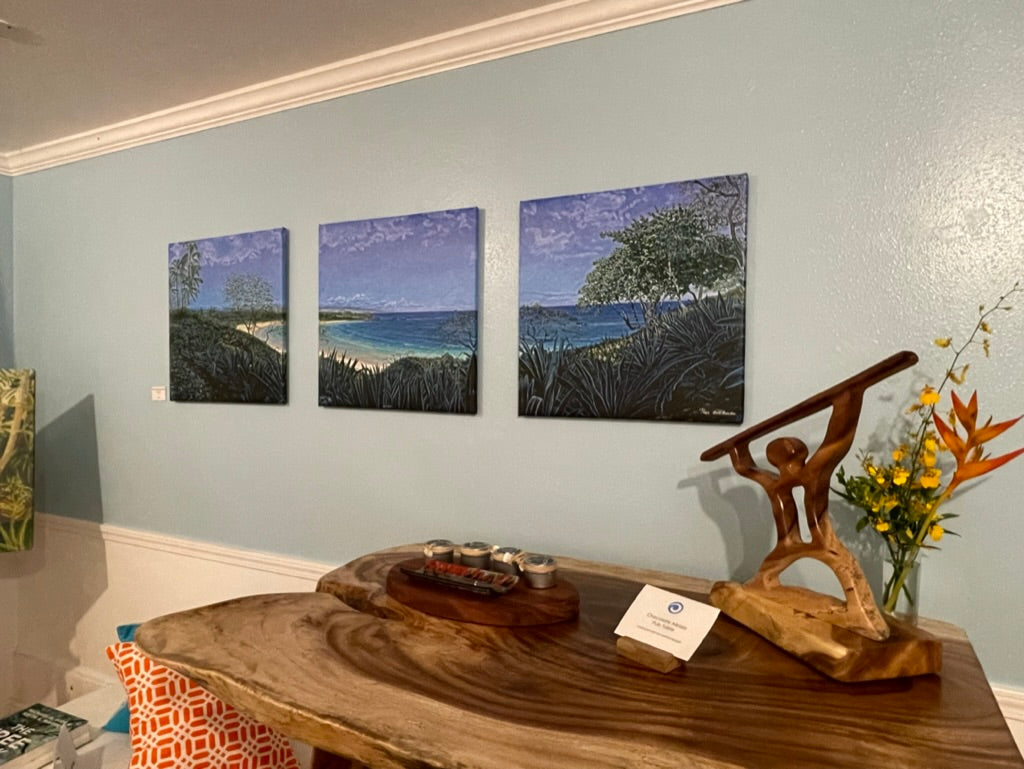 Mauna Kea Beach - Bill Braden Triptyk Giclee
