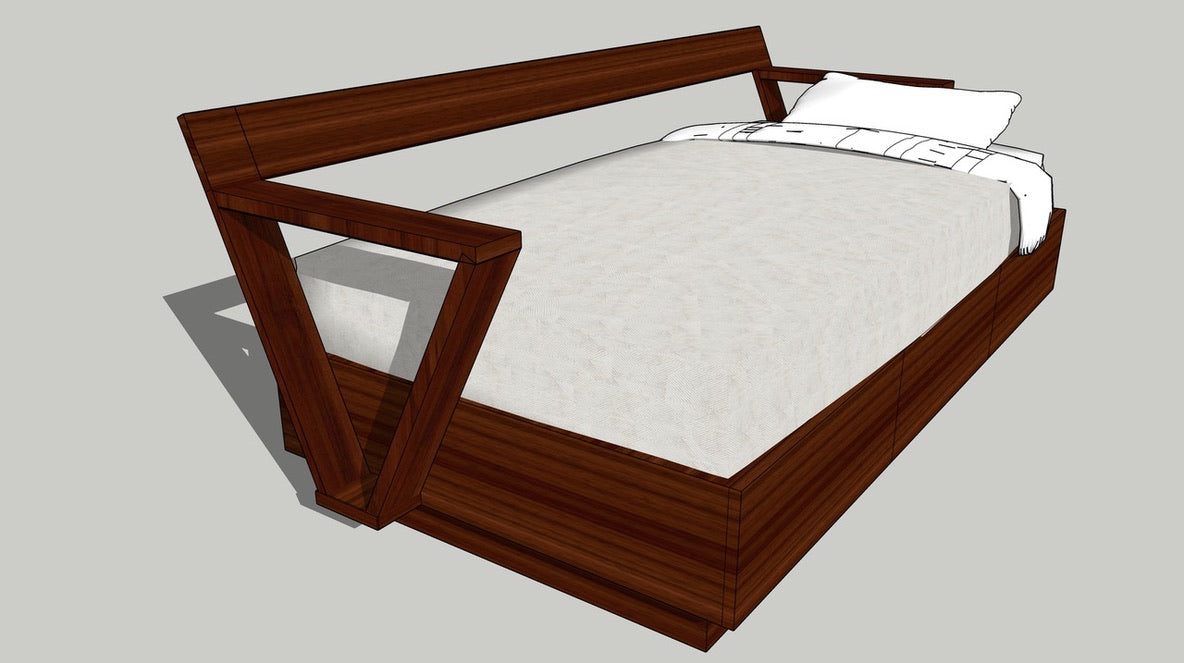 Custom Hardwood Punee (Daybed)