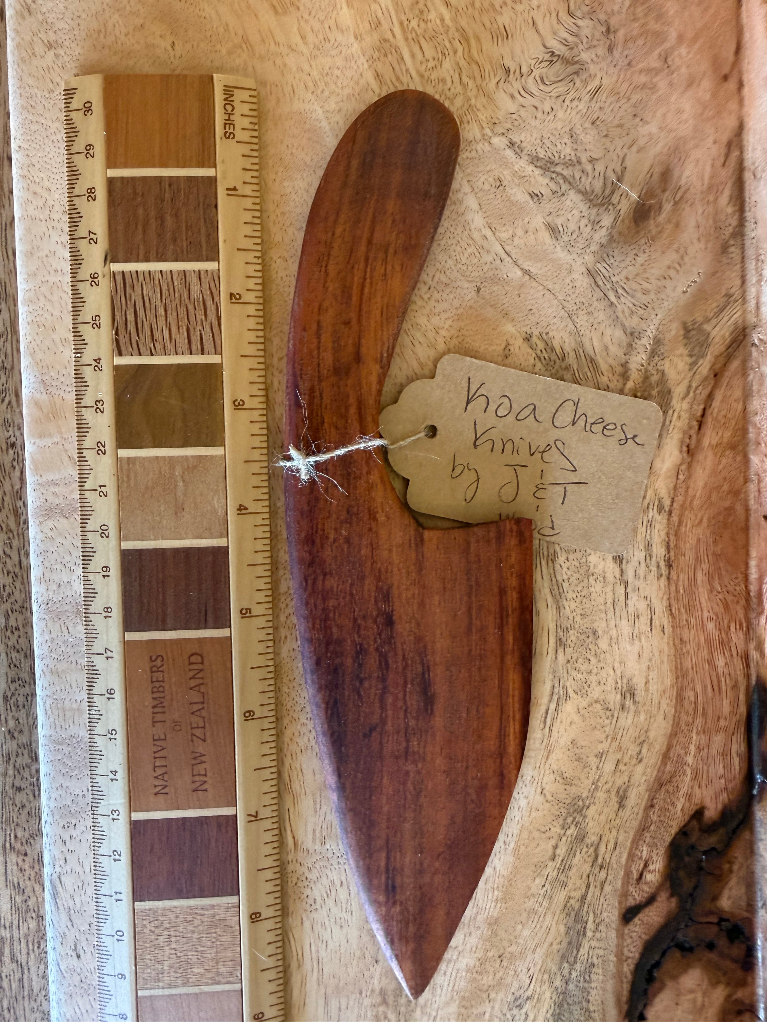 Koa Cheese Knives