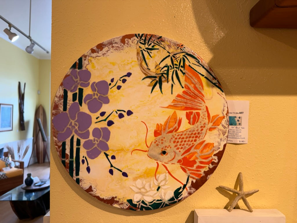 16" Koi + Orchids - Daike Klement