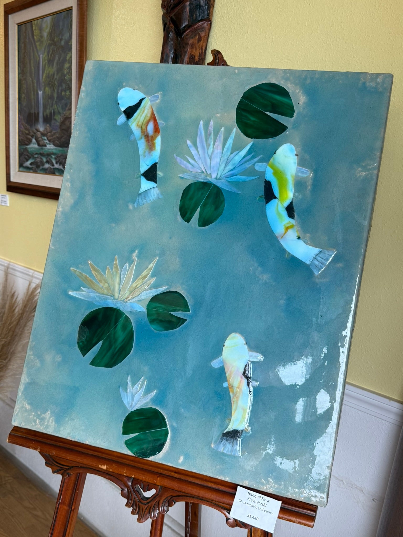 Tranquil Flow - Steve Hashi Glass Mosaic + Epoxy