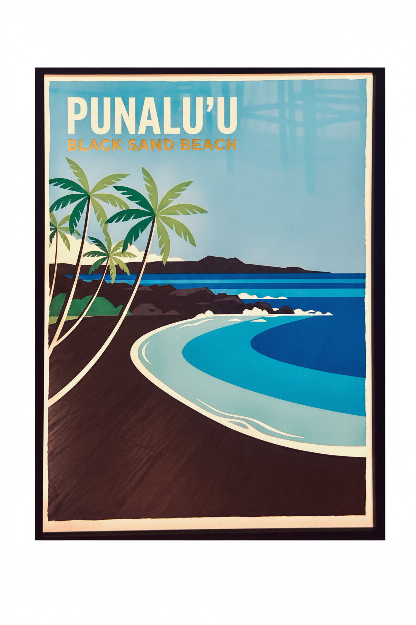 Punalu'u Black Sand Beach