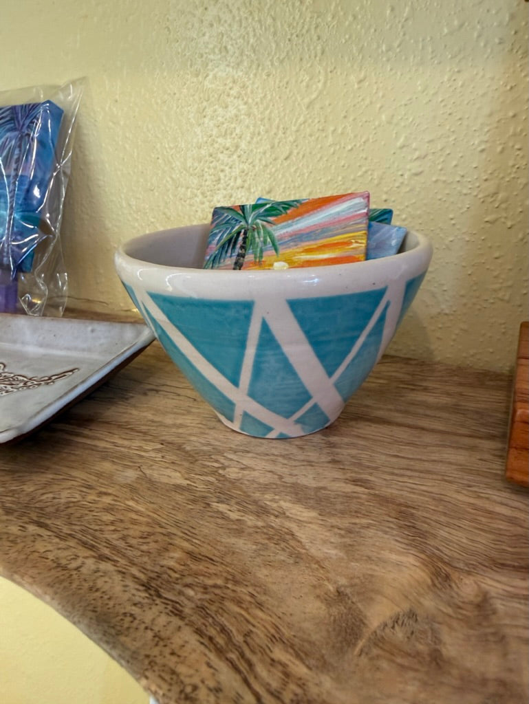 Blue Stencil Cup - Suzy Sanxter