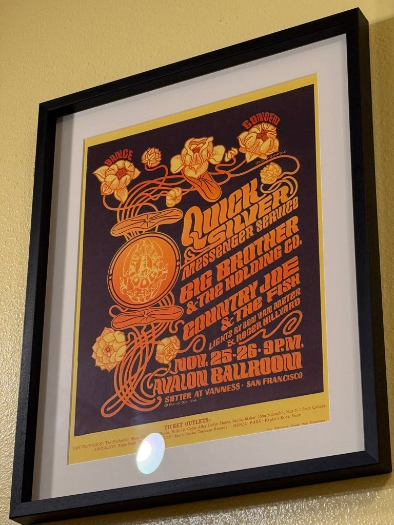 Quicksilver Messenger Service - Framed Vintage Rock n Roll Posters